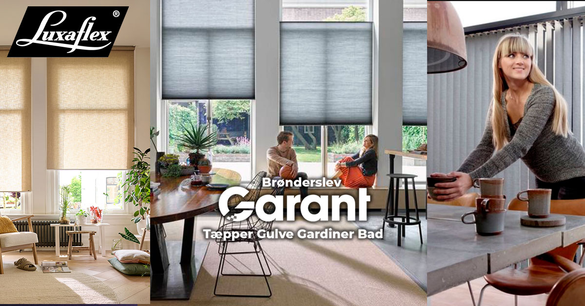 VIND gavekort på 5.000 kr.: Garant Luxaflex gardinløsninger